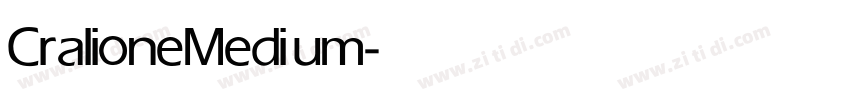 Cralione Medium字体转换